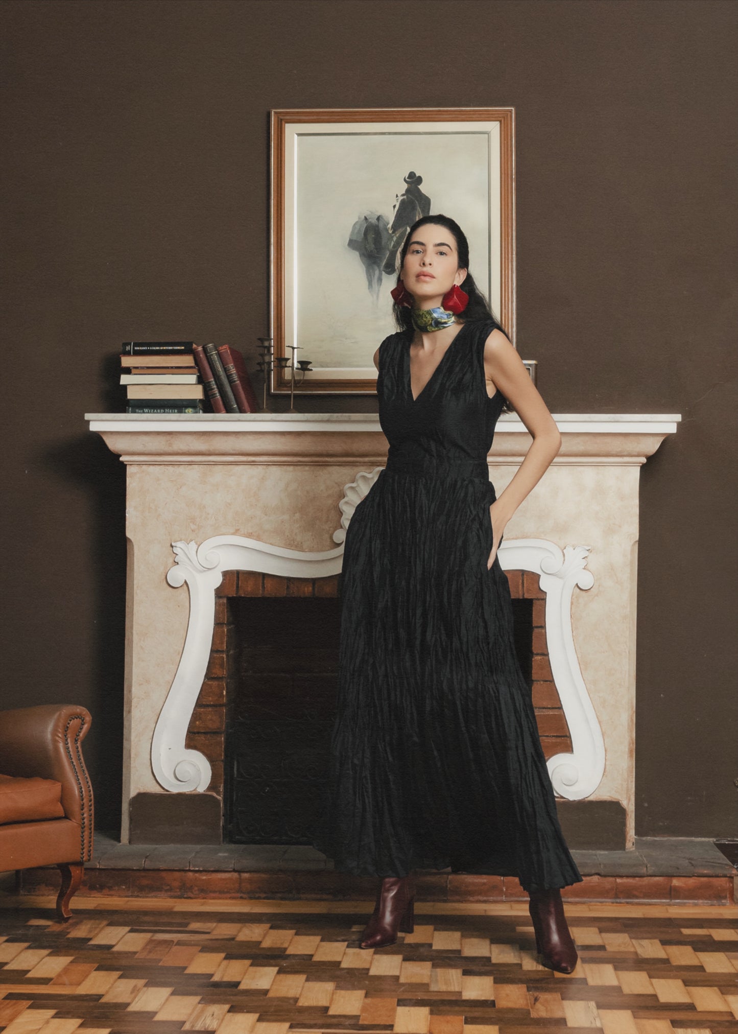 Vestido Midi Textura