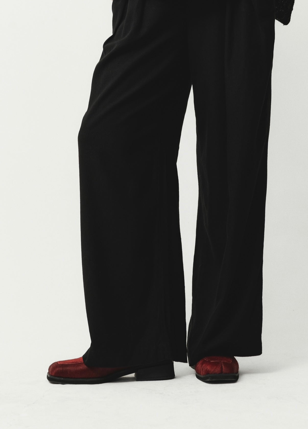 Calça Preta com Linho