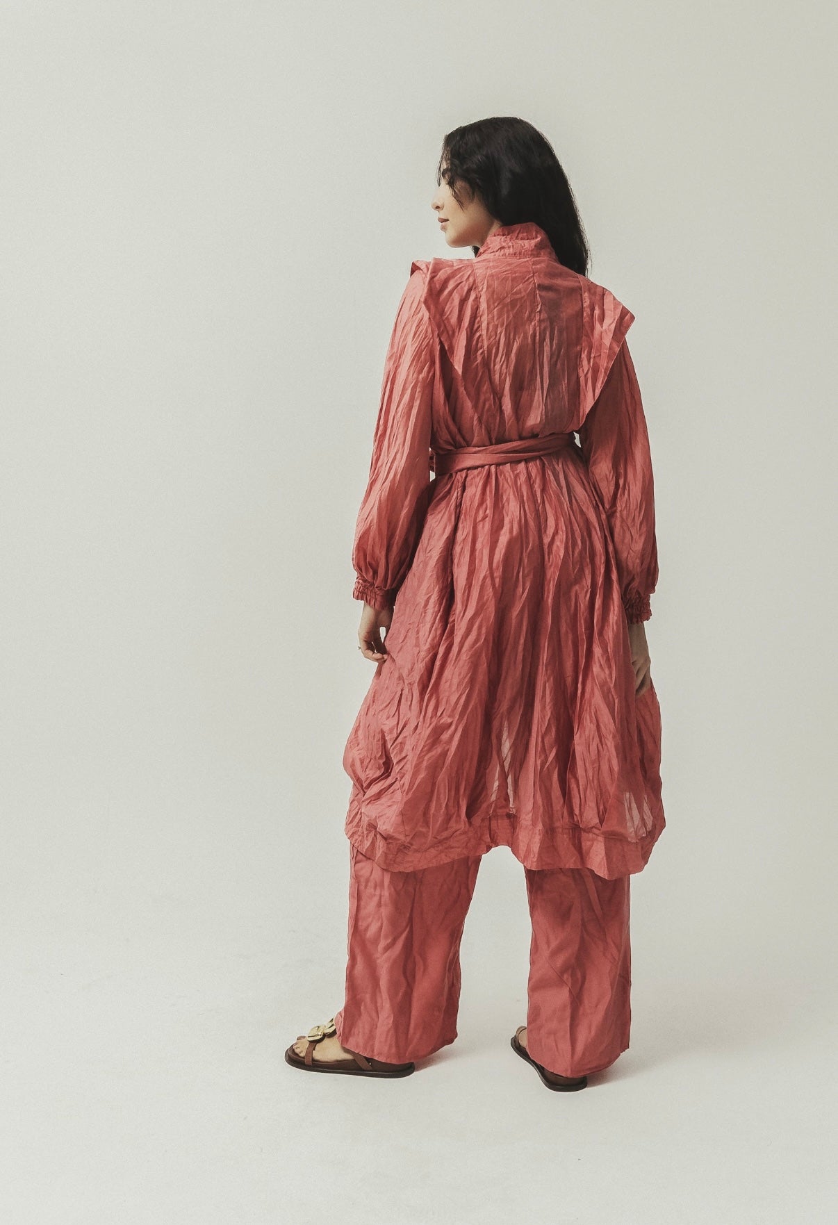 Kimono textura goiaba