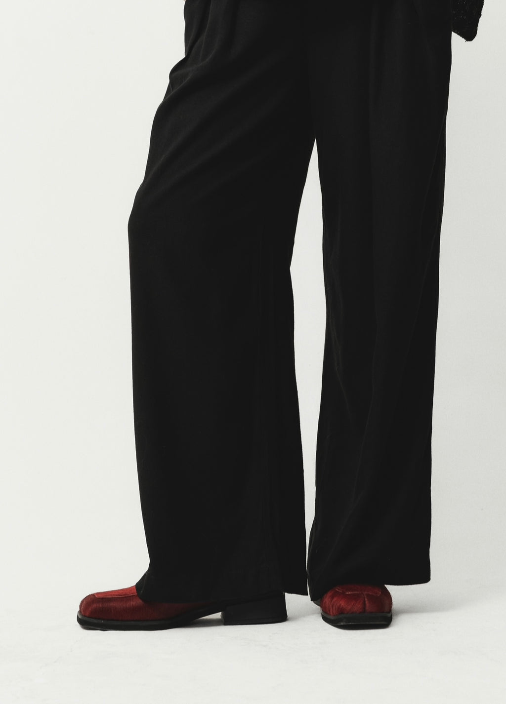 Calça Preta com Linho