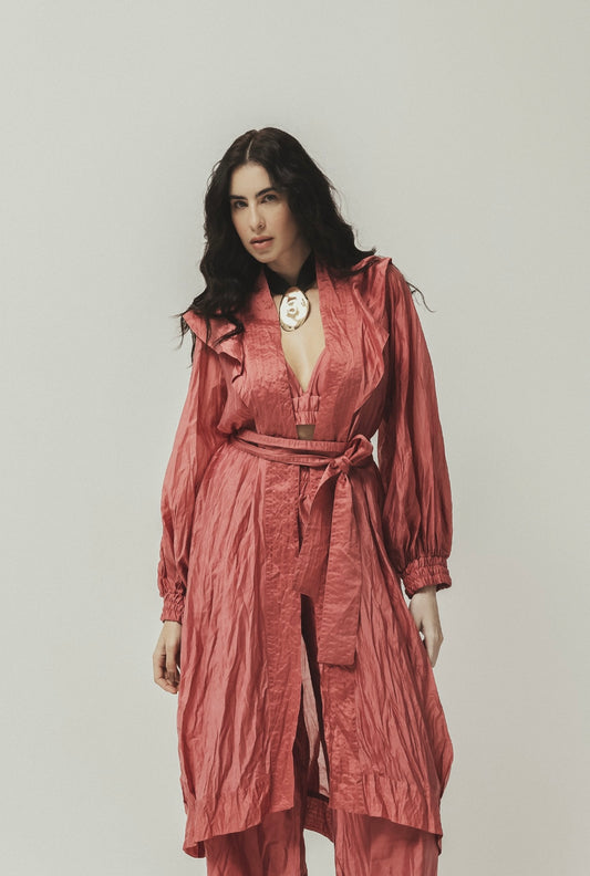 Kimono textura goiaba