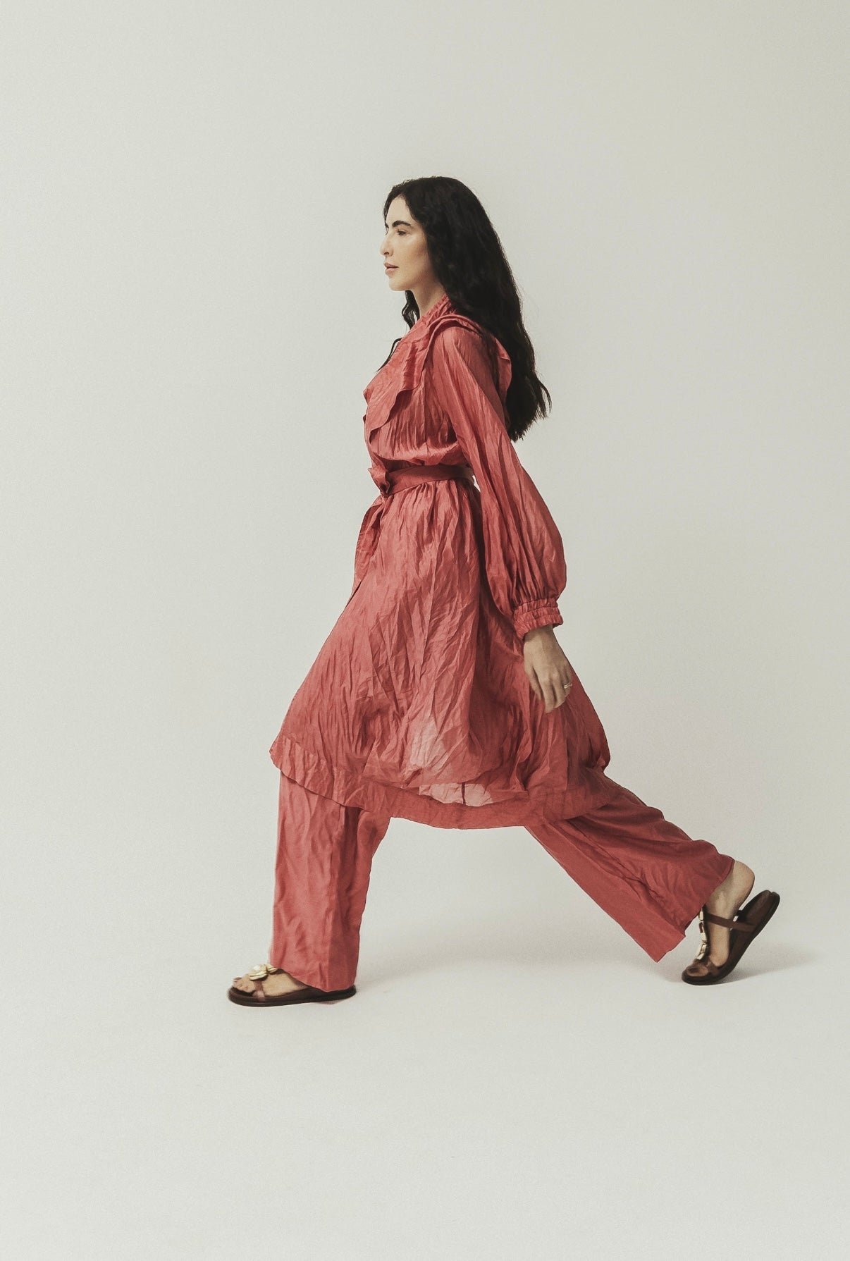 Kimono textura goiaba