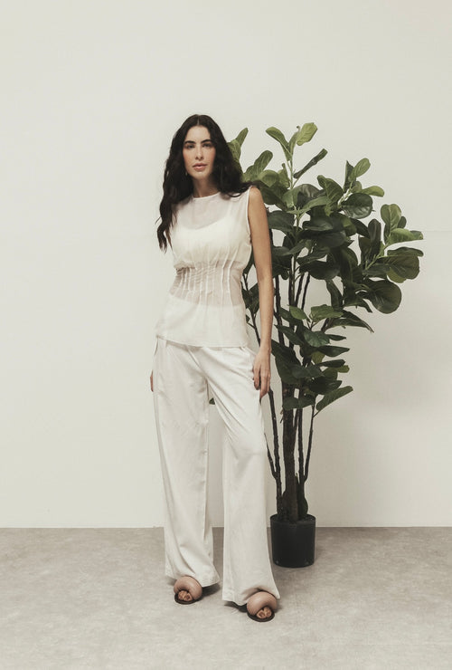 Blusa Pregas Off
