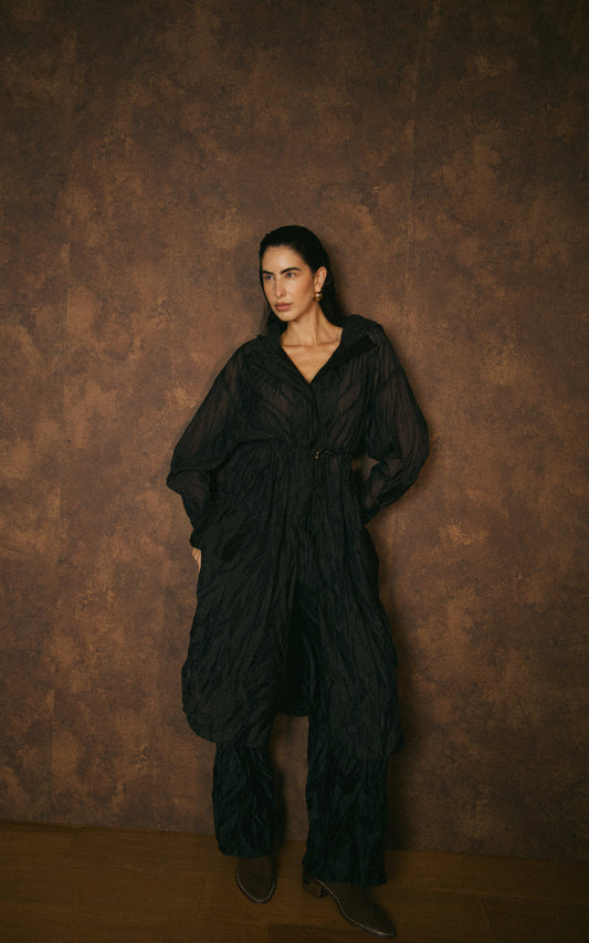 Parka Textura Preto