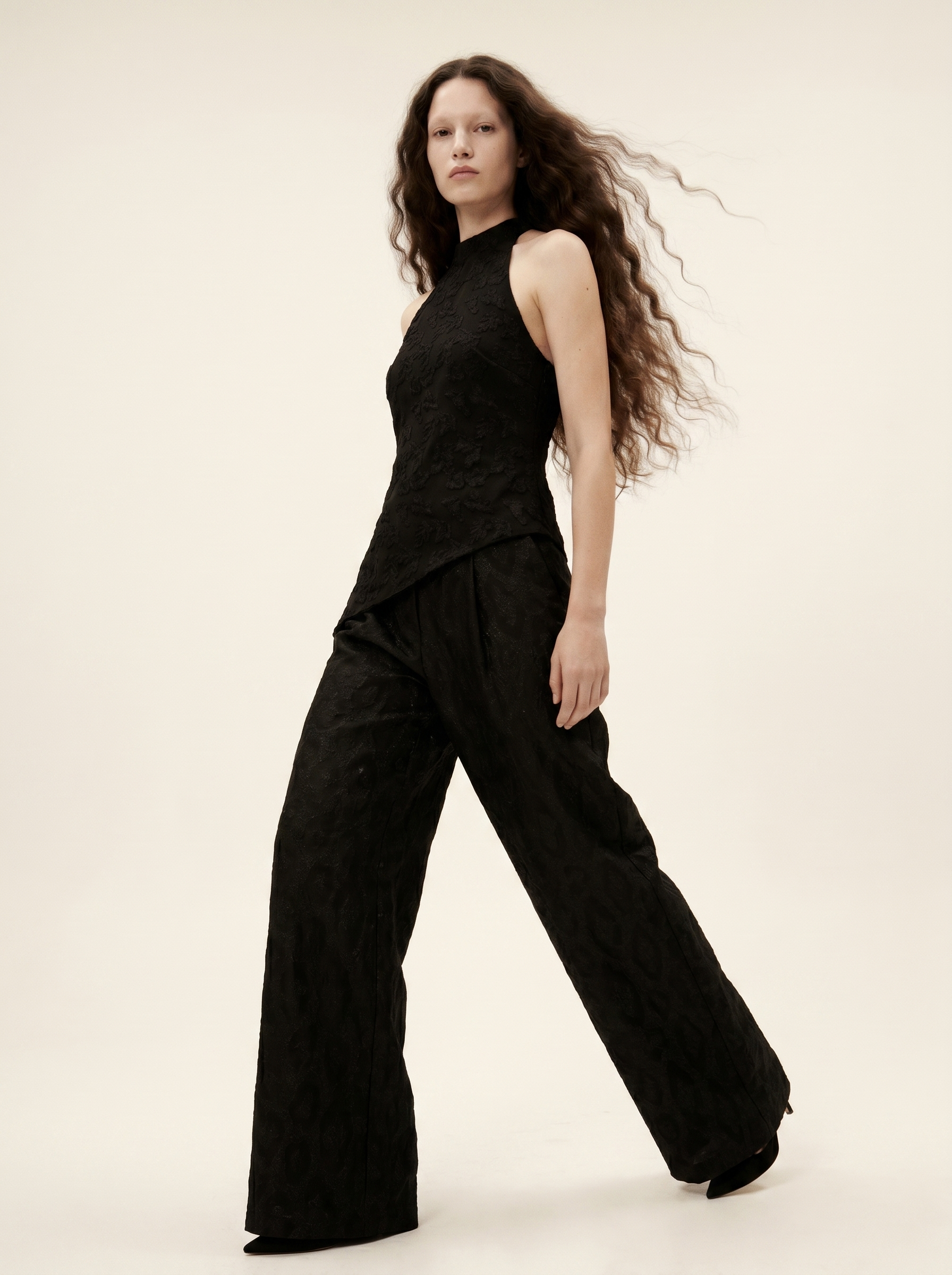 Calça Jacquard Reta