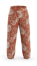 Calça cenoura bordada
